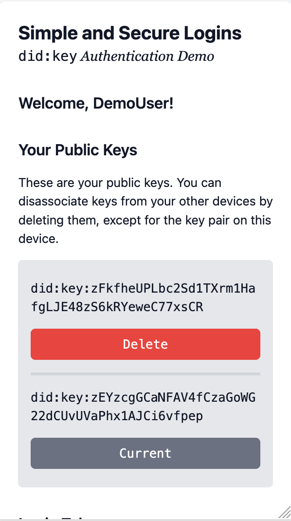 Logging in again from your second device automatically